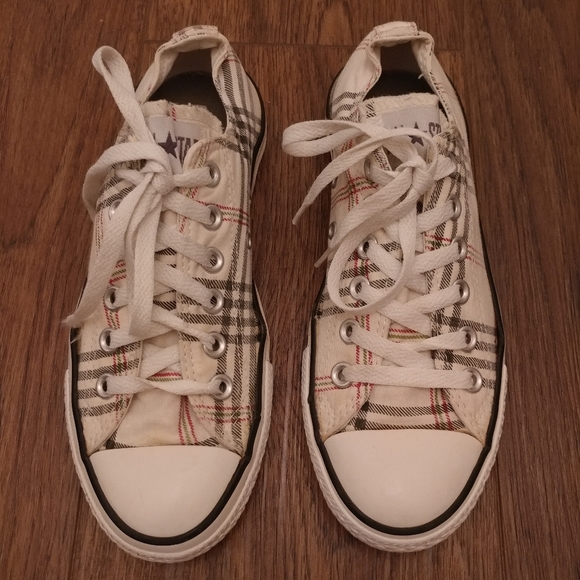 Converse Shoes - Converse tartan plaid All Star low tops
